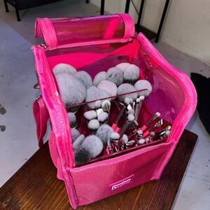 50 piece brush set and travel case from Peaches and cream